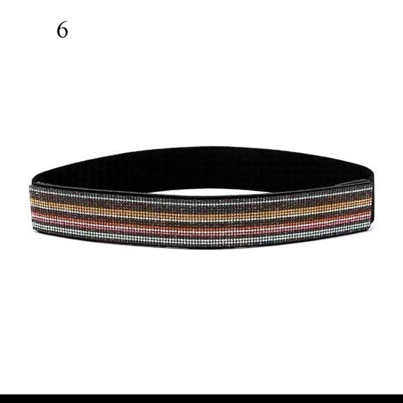 Crystals rhinestone Waistband elastic belt